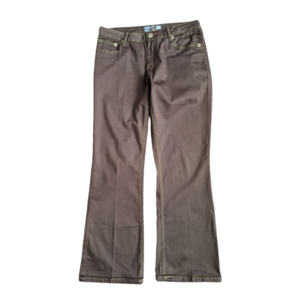 Crest Jeans Brown Stretch Bootcut Jeans - Picture 1 of 7